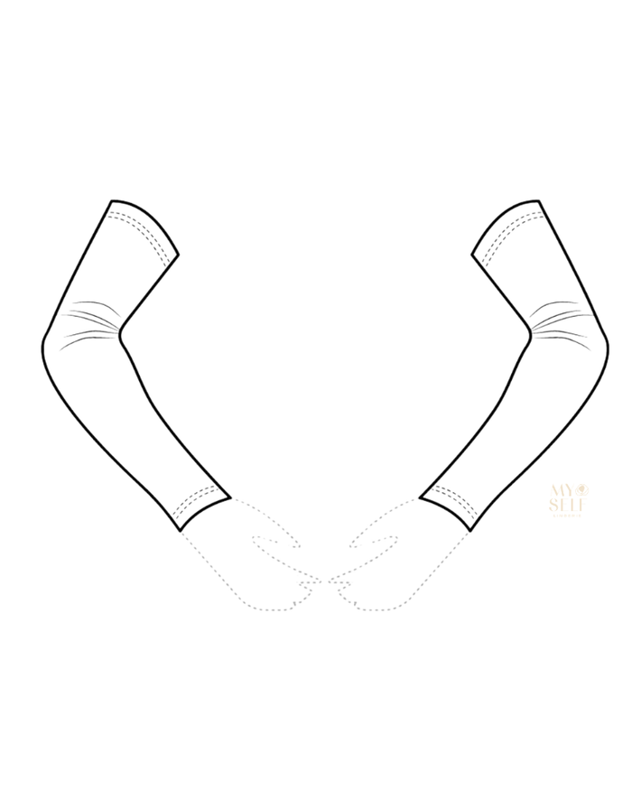 Slimit White Bamboo Sleeve Extender / Pack of 2