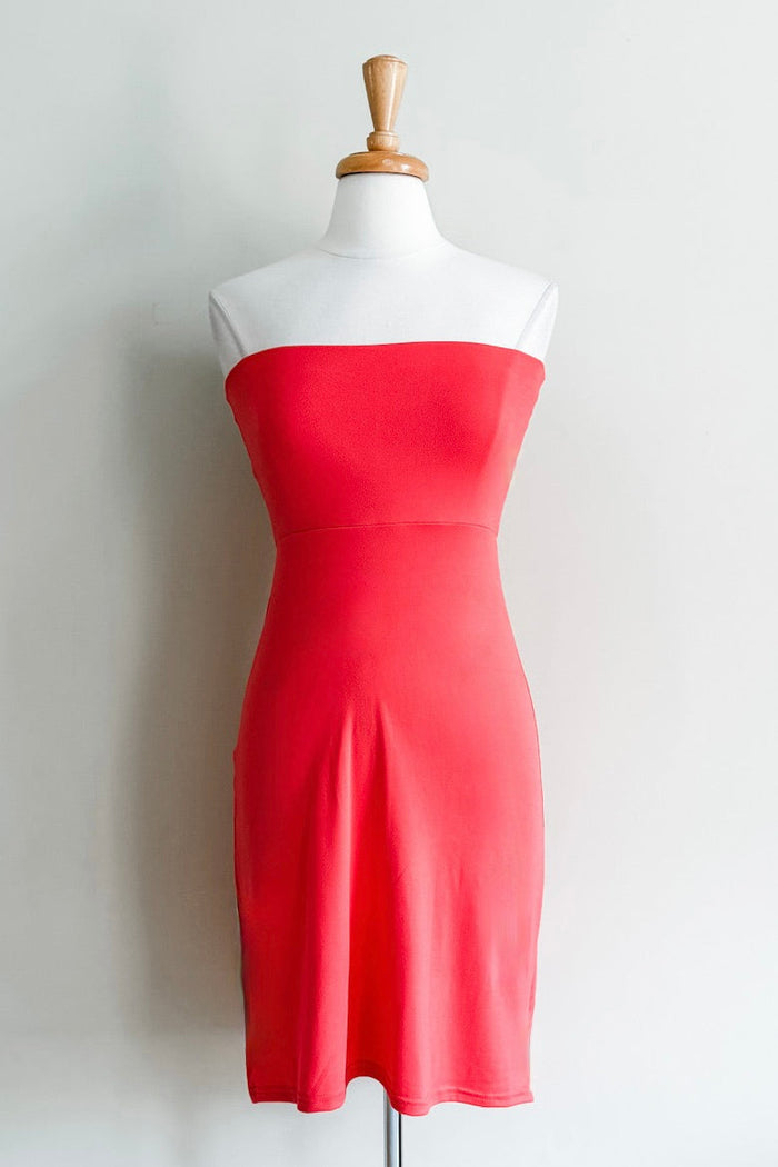 Slip Skirt in Coral colour