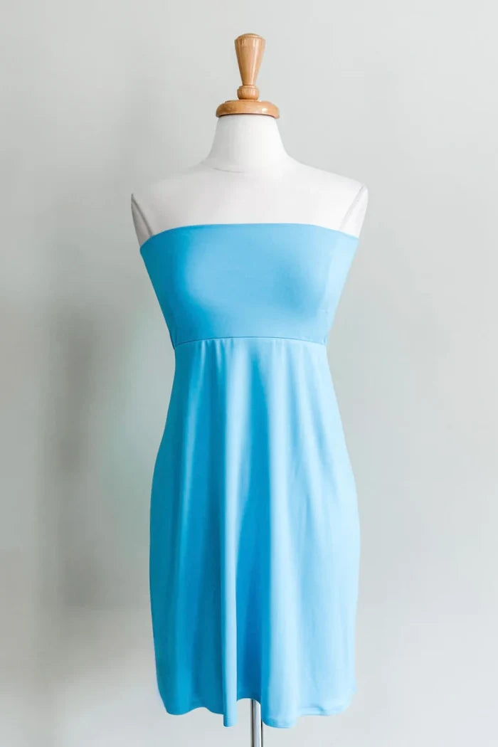 Slip Skirt in Turquoise colour