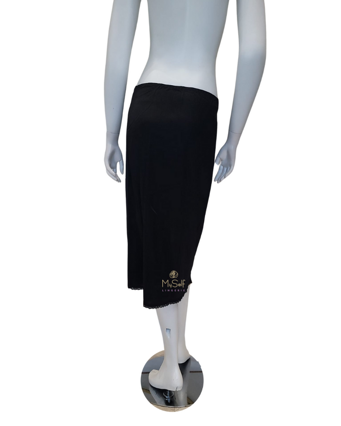 Slimit 28" Black Slimit Nylon Anti Cling Half Slip Myselflingerie.com