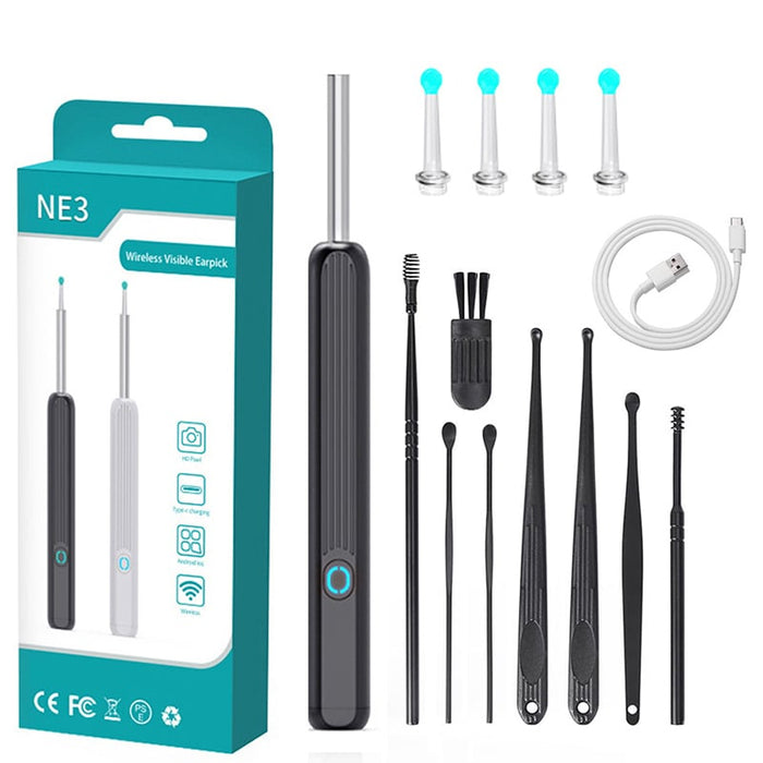 Black + 8 Ear Picking Tool Set