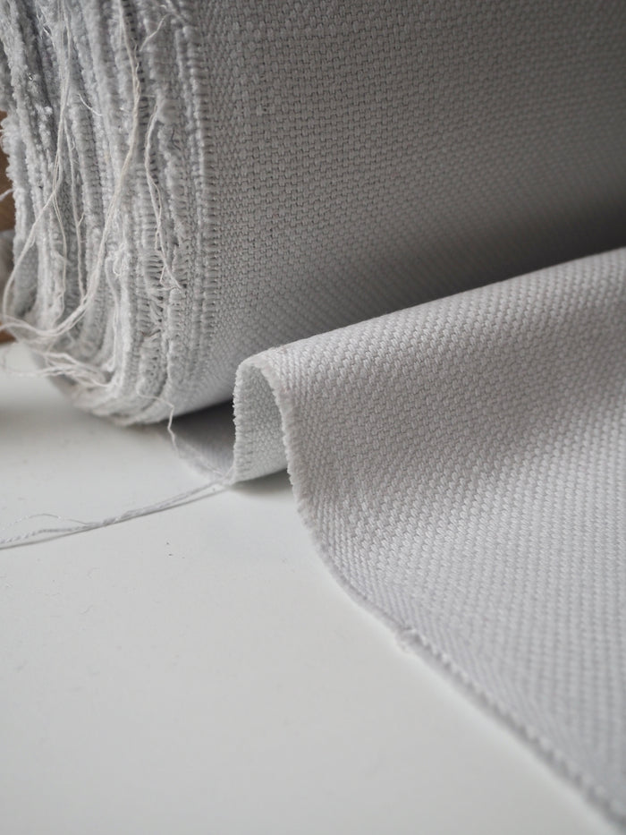 Smoke Basketweave Linen/Cotton