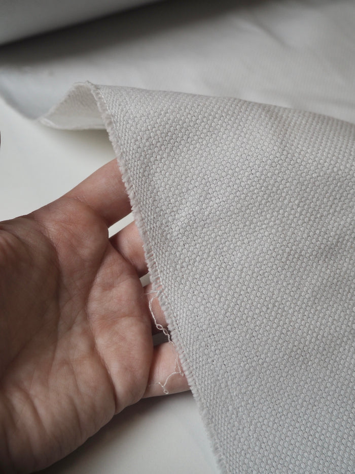 Smoke Basketweave Linen/Cotton