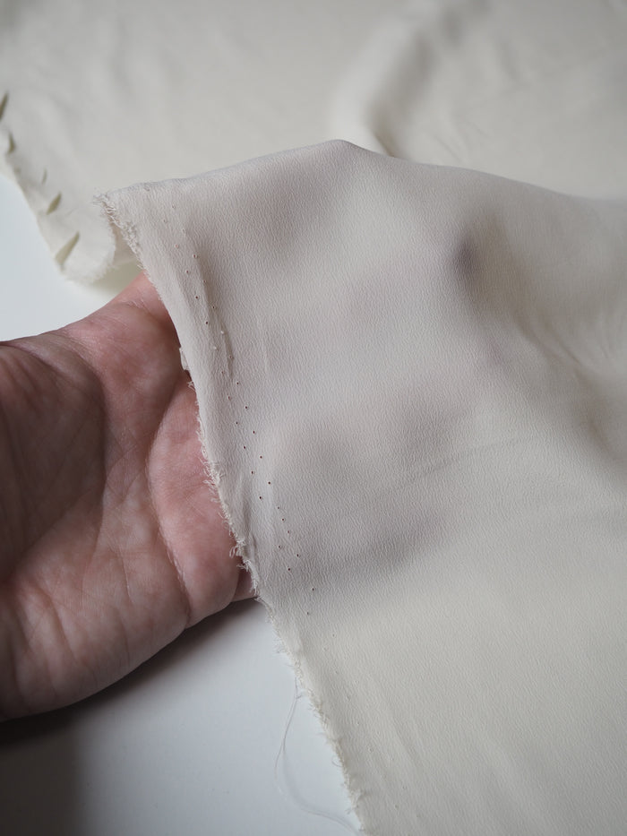 Smoke Silk/Acetate Crepe de Chine