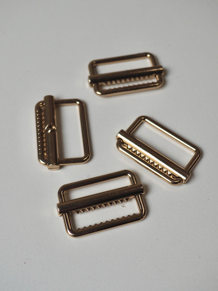 Soft Gold Lock Tri-Slider 25mm