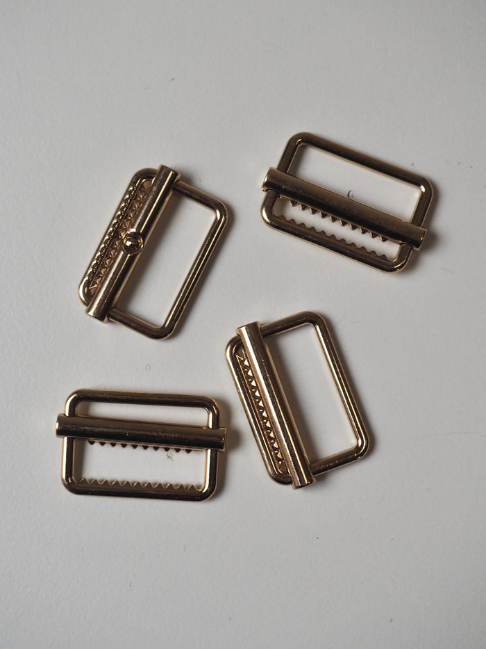 Soft Gold Lock Tri-Slider 25mm