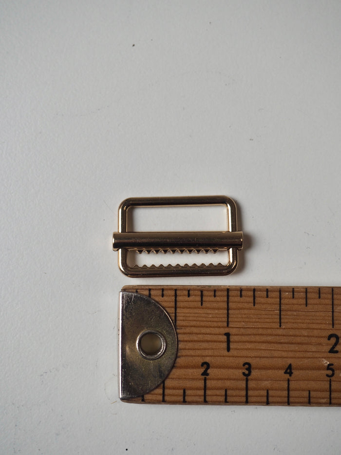 Soft Gold Lock Tri-Slider 25mm