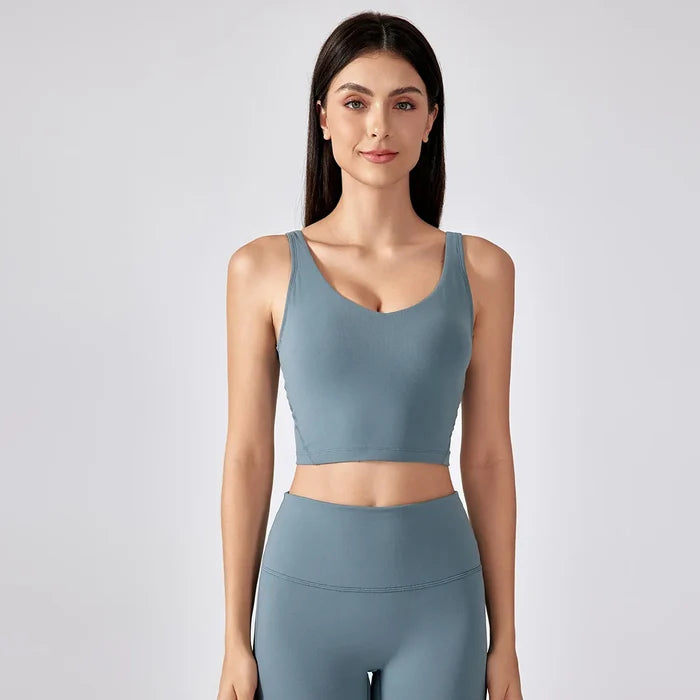 SPARK Angola Red Padded Yoga Tank Tops DQ2054