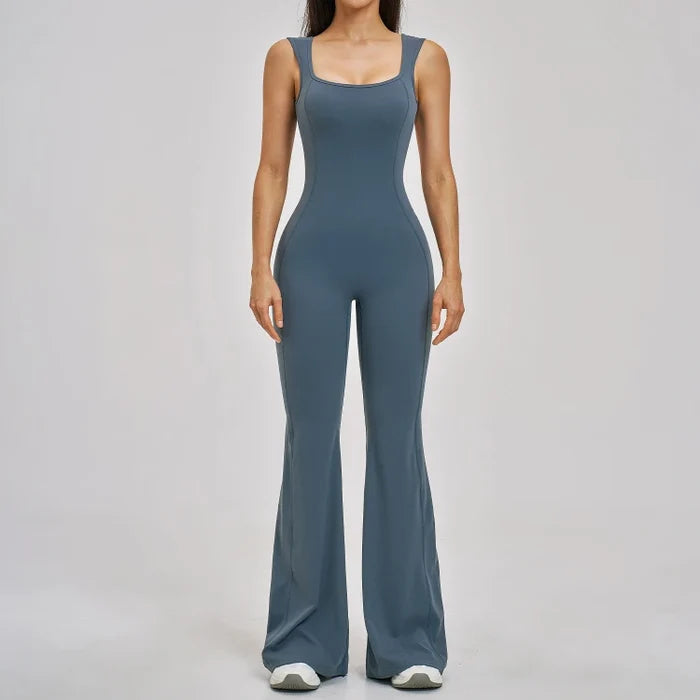 SPARK Beautiful Back Yoga Flared Jumpsuit For Women ZC2546