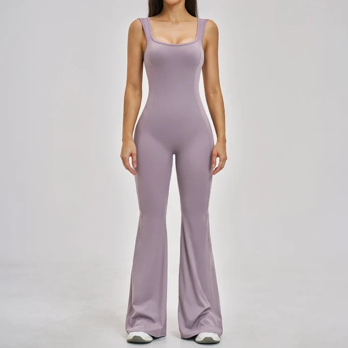 SPARK Beautiful Back Yoga Flared Jumpsuit For Women ZC2546