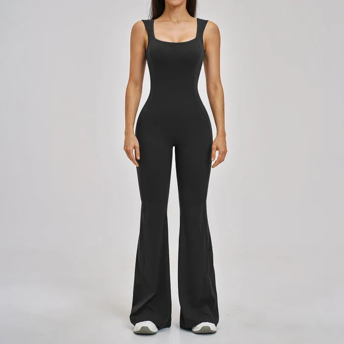 SPARK Beautiful Back Yoga Flared Jumpsuit For Women ZC2546