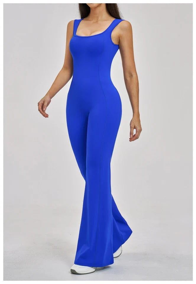 SPARK Beautiful Back Yoga Flared Jumpsuit For Women ZC2546