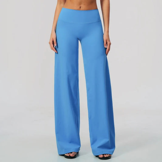 SPARK Brushed Slim-Fit Wide Leg Pants For Women ZC5529