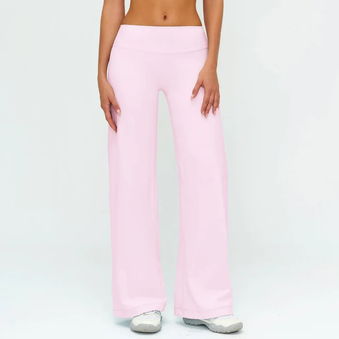 SPARK Brushed Slim-Fit Wide Leg Pants For Women ZC5529