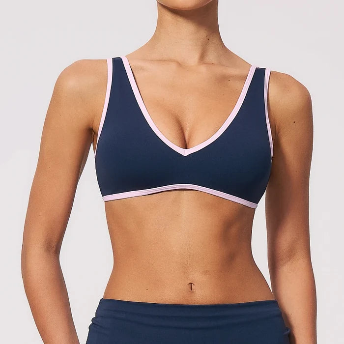 SPARK Chic Colorblock Yoga Workout Sports Bra ZC3588