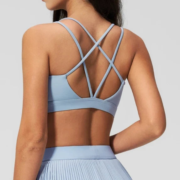 SPARK Cloud Feel High Impact Multi-Strap Cross Back Yoga Fitness Bra ZC8782-2
