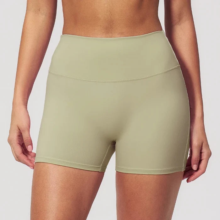 SPARK Contrast Color High Waist Yoga Shorts ZC2036