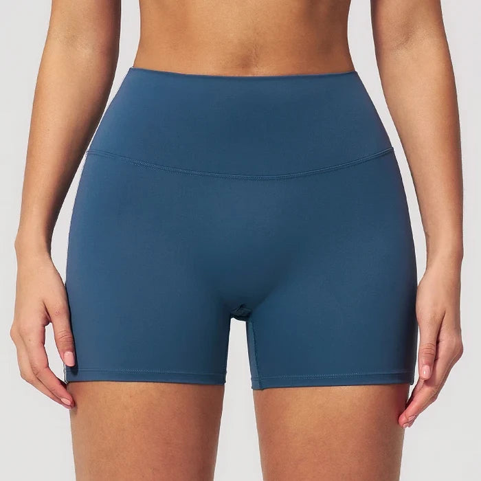 SPARK Contrast Color High Waist Yoga Shorts ZC2036