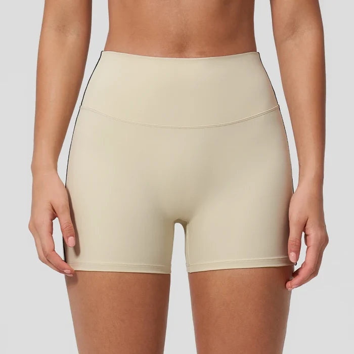 SPARK Contrast Color High Waist Yoga Shorts ZC2036