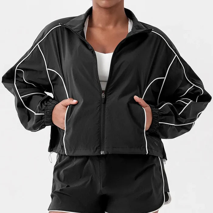 SPARK Contrast Color Two Piece Tennis Outfits Set JK245