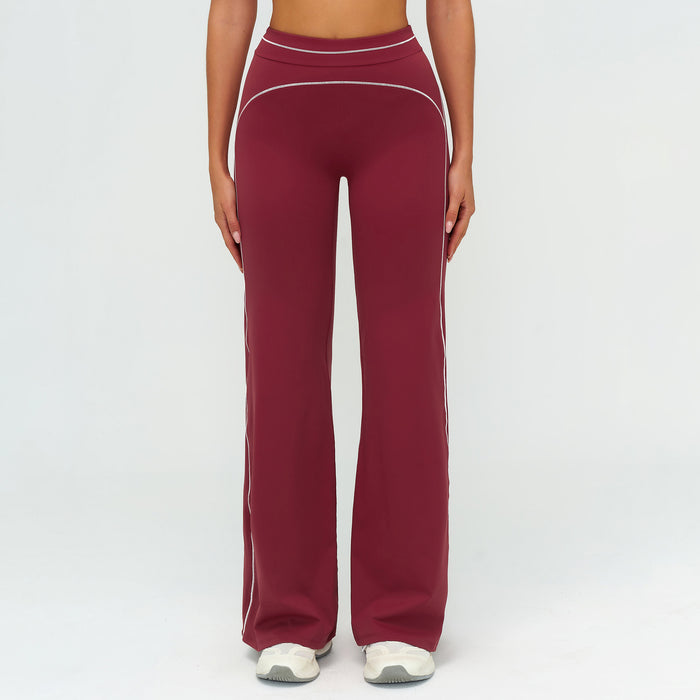 SPARK Contrast Color Wide Leg Pants Outdoor Sports Running Fitness ZC7028