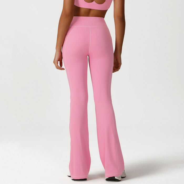SPARK Cross High Waist Yoga Flared Pants YG2526