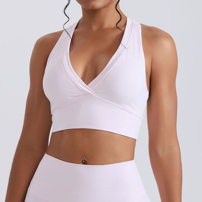 SPARK Deep V Shaped Racerback Yoga Bra CY3470