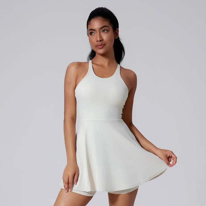 SPARK Fitness Tennis Dress with Built-in Shorts CY5208