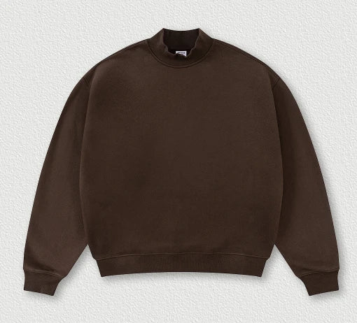 SPARK Half Turtleneck Loose Unisex Sweatshirt TH25810