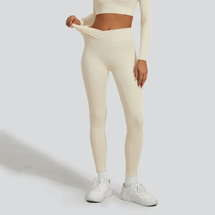 Cream Leggings / S