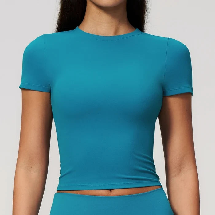 SPARK High Elasticity Breathable Yoga T‑Shirt for Women ZC9616