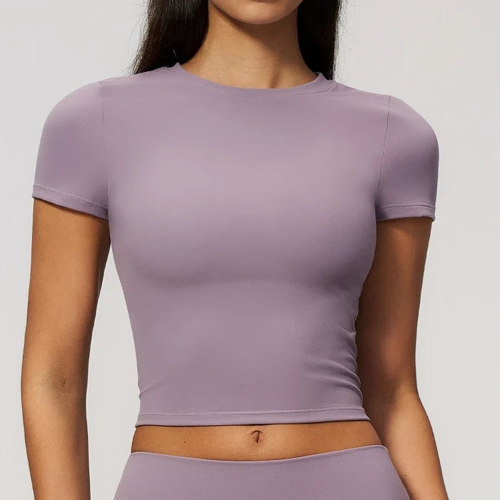 SPARK High Elasticity Breathable Yoga T‑Shirt for Women ZC9616