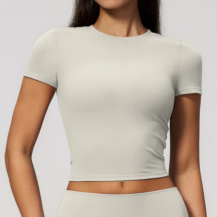 SPARK High Elasticity Breathable Yoga T‑Shirt for Women ZC9616