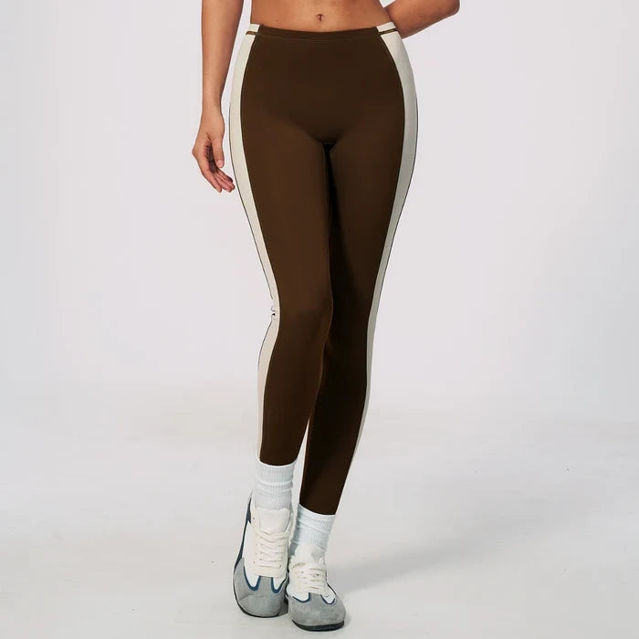 SPARK High Waist Color Block Peach Lift Butt Yoga Leggings ZC2567
