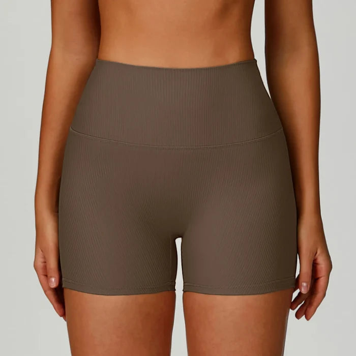 SPARK High Waist Ribbed Fitness Shorts ZC3093