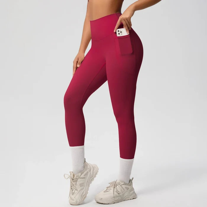 SPARK High Waist Yoga Fitness Leggings with Pockets LR7108