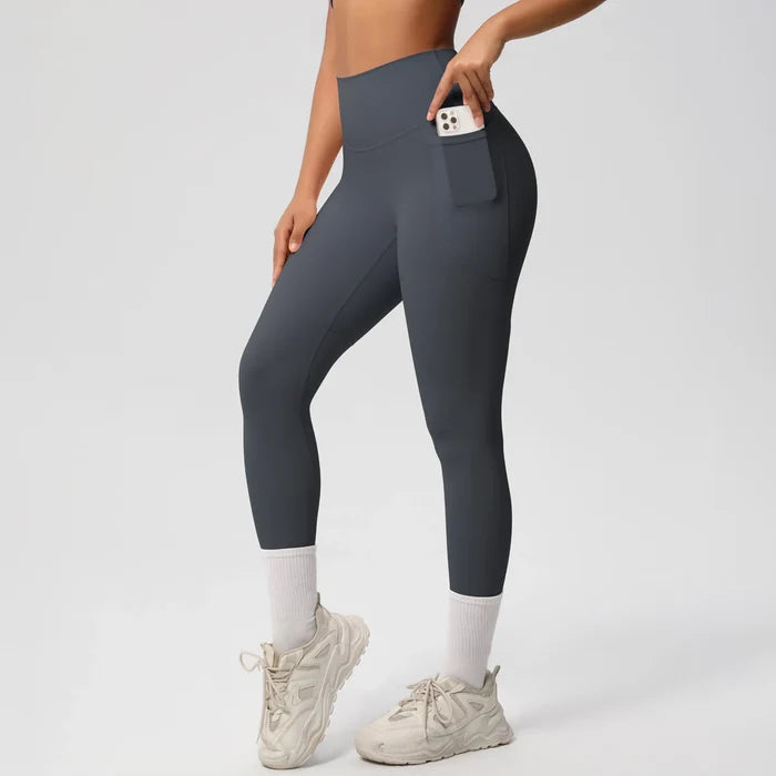 SPARK High Waist Yoga Fitness Leggings with Pockets LR7108