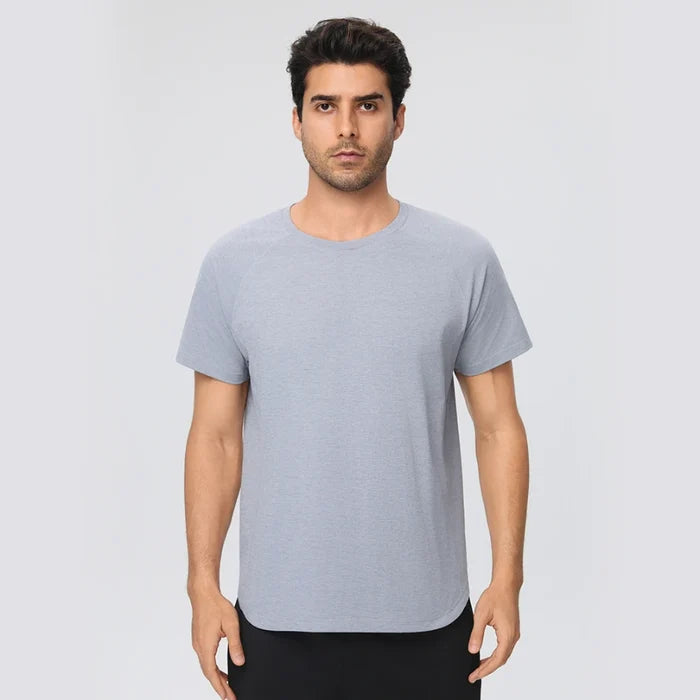 SPARK Men's Linen-Cotton Feel Quick-Dry T-Shirt YEL61204