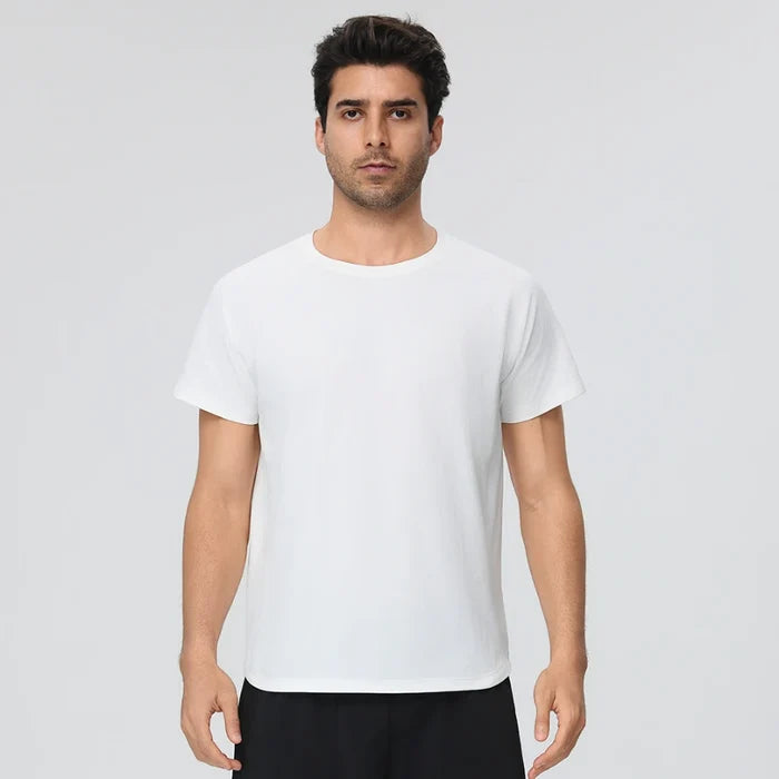 SPARK Men's Linen-Cotton Feel Quick-Dry T-Shirt YEL61204