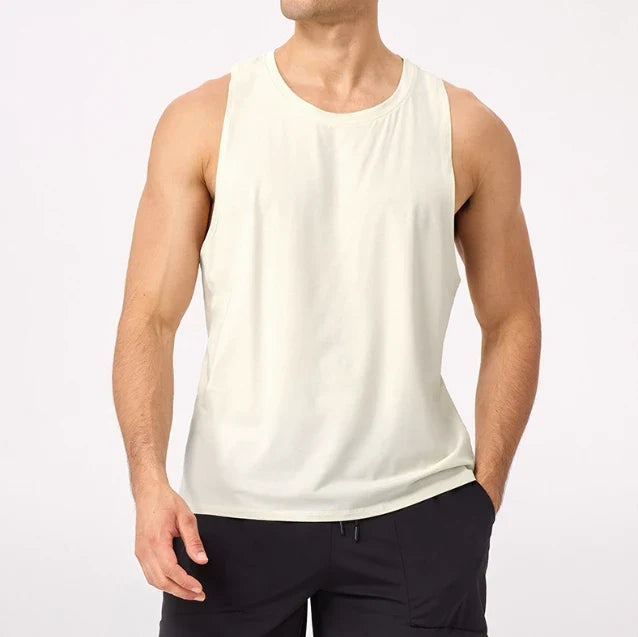 SPARK Men's Modal Cooling Loose-Fit Athletic Tank Top YEL51140