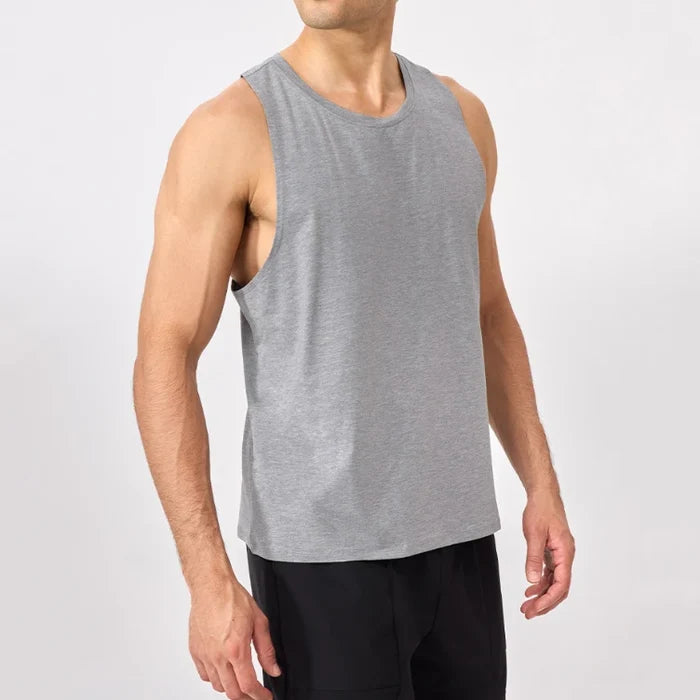 SPARK Men's Modal Cooling Loose-Fit Athletic Tank Top YEL51140
