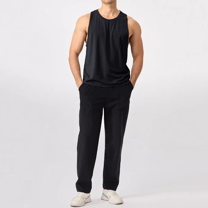 SPARK Men's Modal Cooling Loose-Fit Athletic Tank Top YEL51140