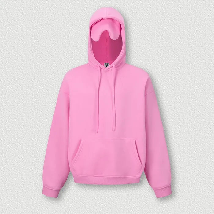 SPARK Men's Solid Color Hooded Sweatshirt with Eye Mask TH2692