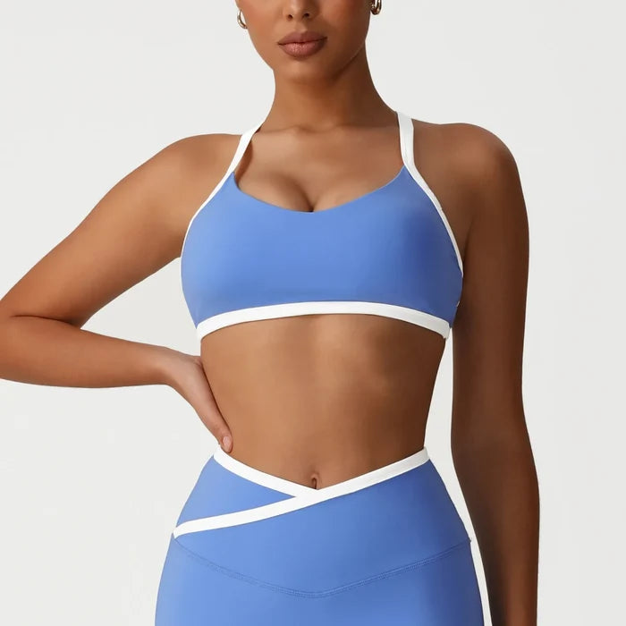 SPARK New Cross-border Contrast Color Thin Strap Bra YG2536