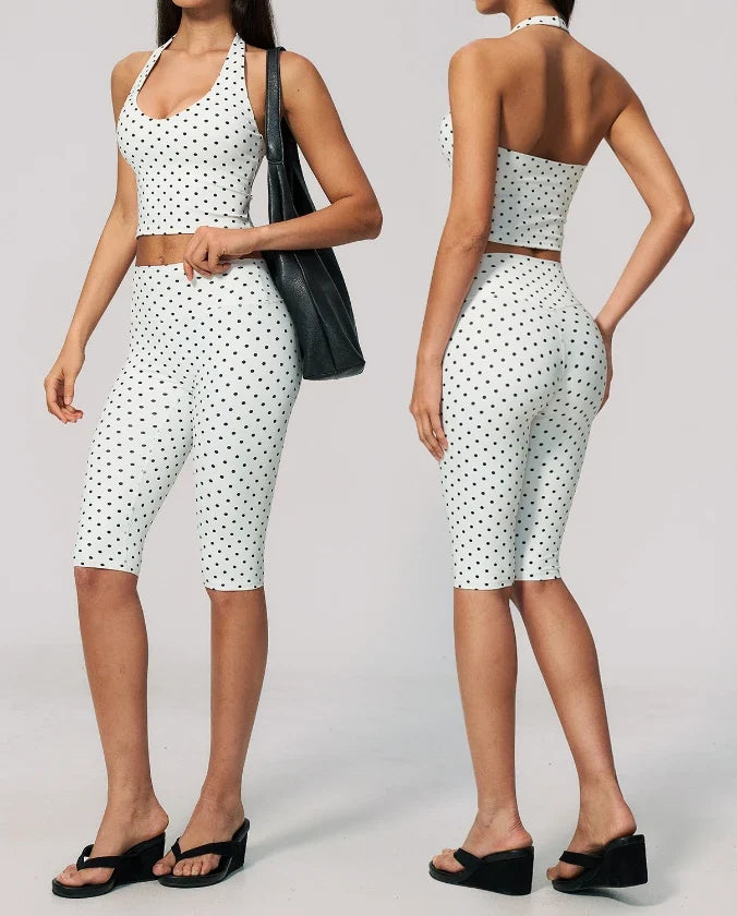 SPARK New Polka Dot Yoga Set For Women ZC4551-1