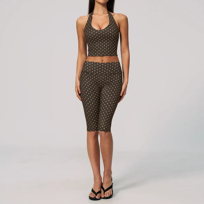 SPARK New Polka Dot Yoga Set For Women ZC4551-1