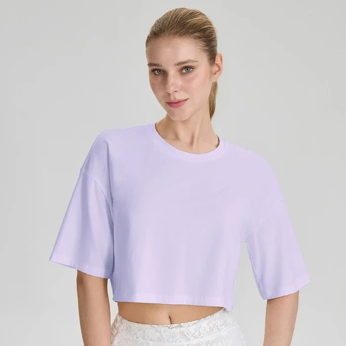 SPARK New Spring Summer Women's Modal Yoga T-Shirt YEL52248