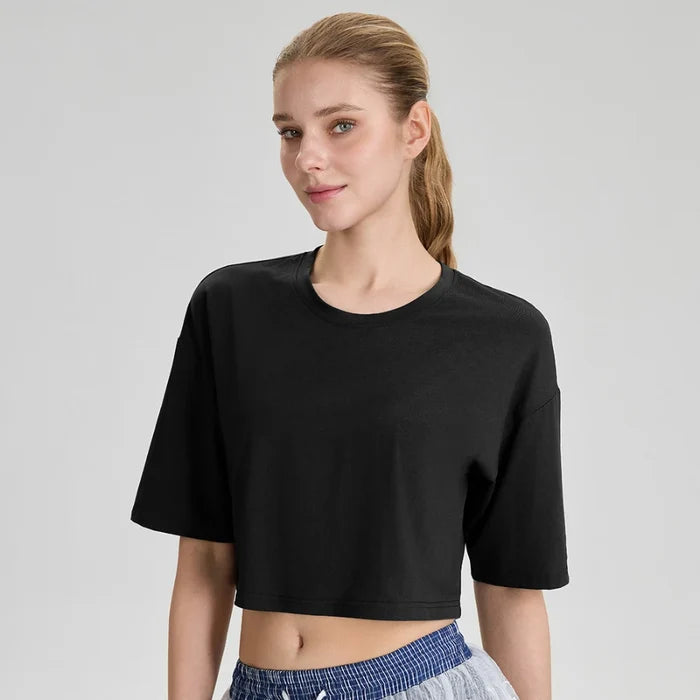 SPARK New Spring Summer Women's Modal Yoga T-Shirt YEL52248