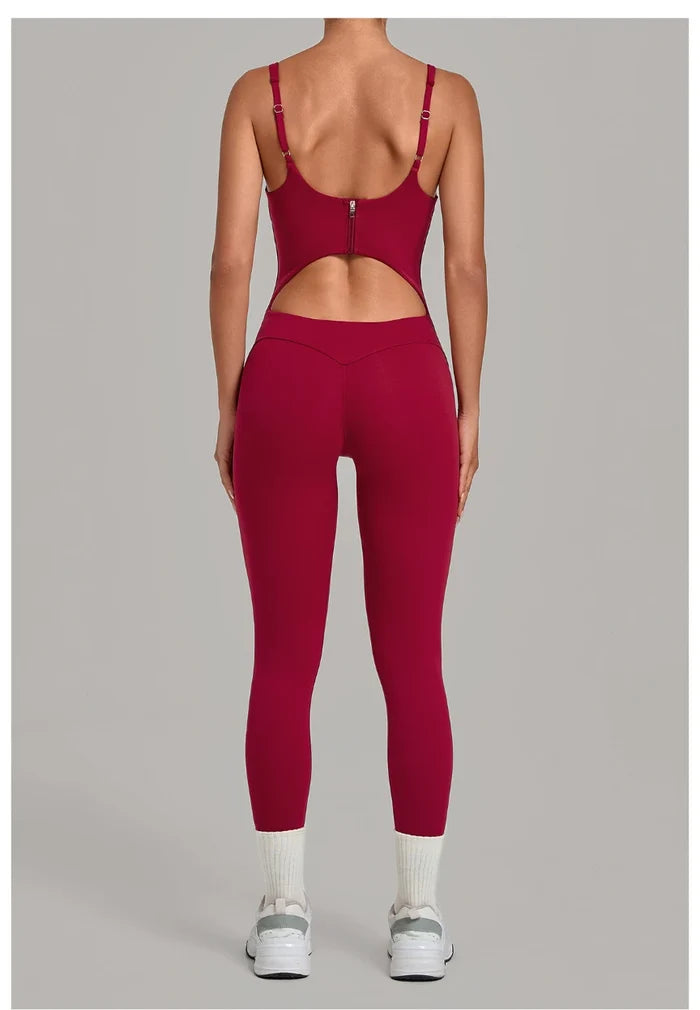 SPARK New Style Back Zipper Yoga Bodysuit TF7602
