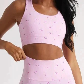 SPARK New Style Grid Yoga Fitness 2 Piece Set for Women BL198